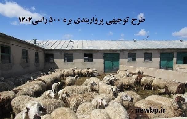 طرح توجیهی پرواربندی بره 500 راسی